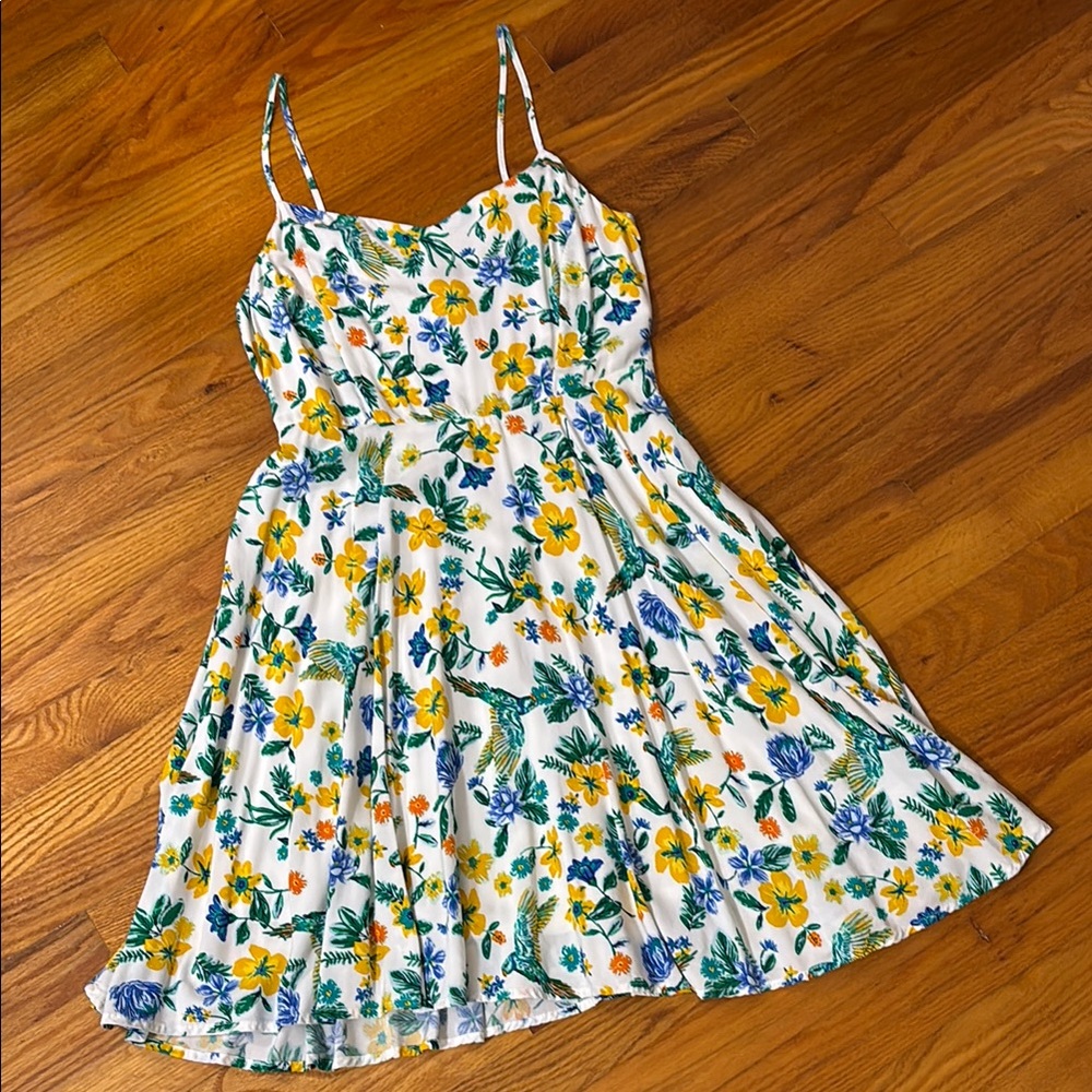 Floral Bird Tank Sundress